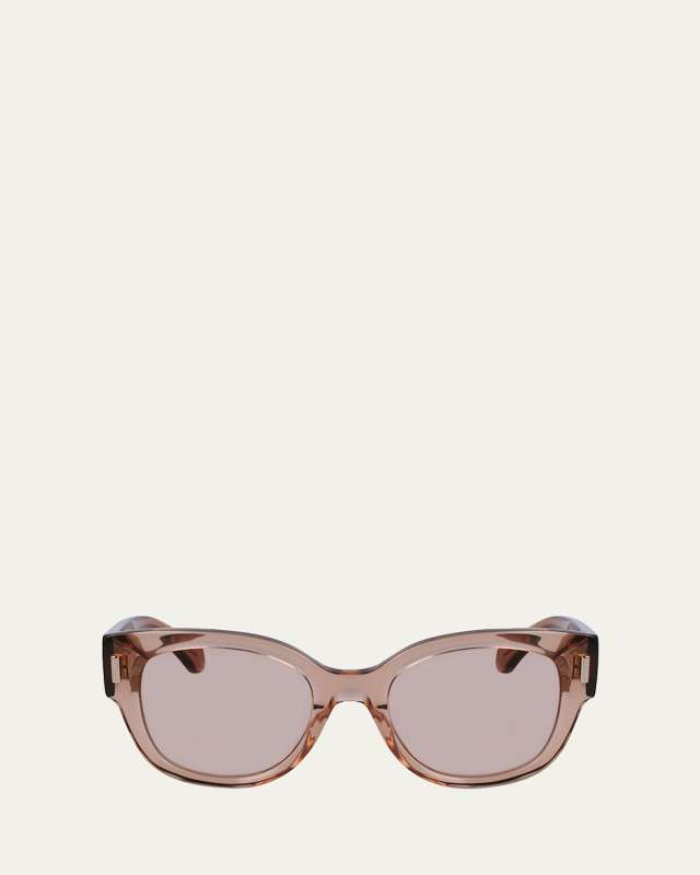 Rivets Acetate Cat-Eye Sunglasses